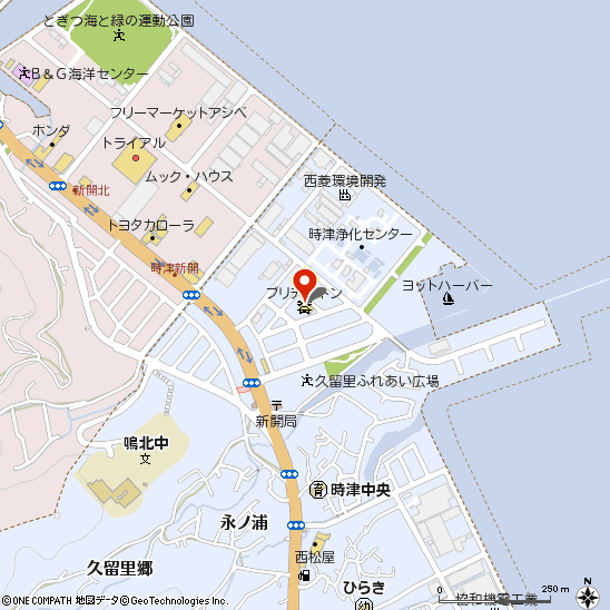 ブリヂストンタイヤセンター西日本株式会社　時津店付近の地図